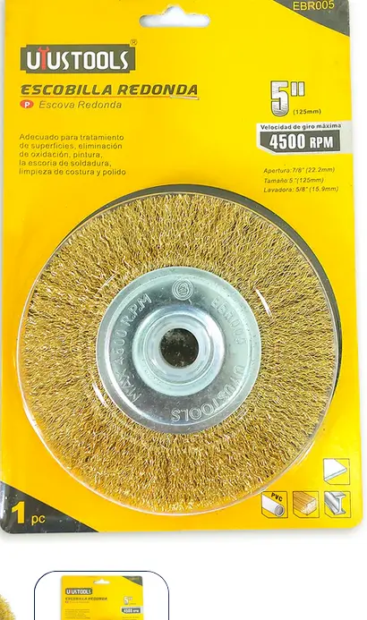 Cepillo Acero P/ Taladro 5" EBR005 UYUS 