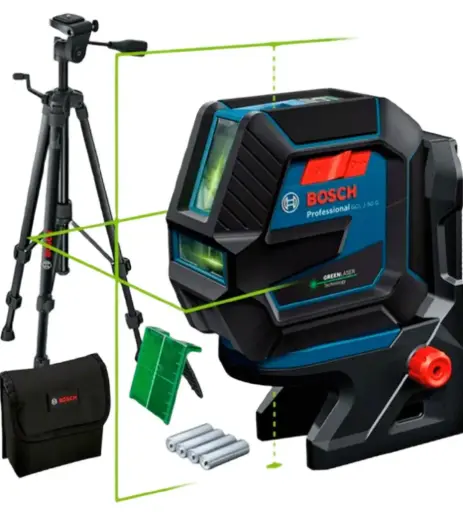 [GCL2-50G] Nivel Laser Bosch Combinado 2 Lineas/2 Puntos 15mts c/tripode IP64