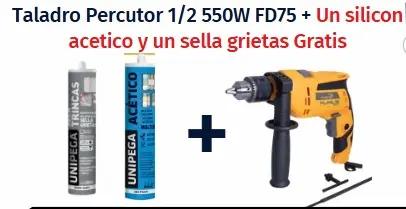 [CFD75Sella] Taladro Percutor 1/2 750W FD75+ 2 sella grietas Gratis